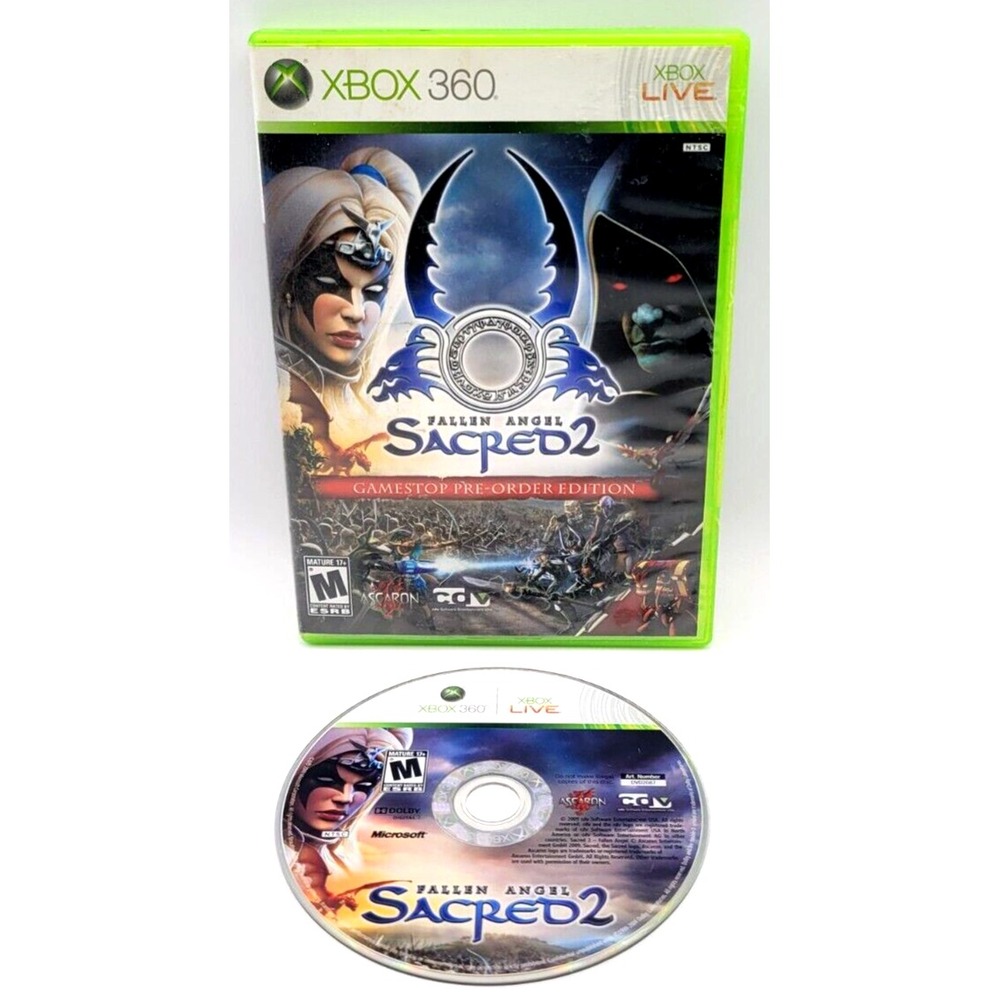 SACRED 2: FALLEN ANGEL XBOX 360 GAME GAME & CASE! CDV
